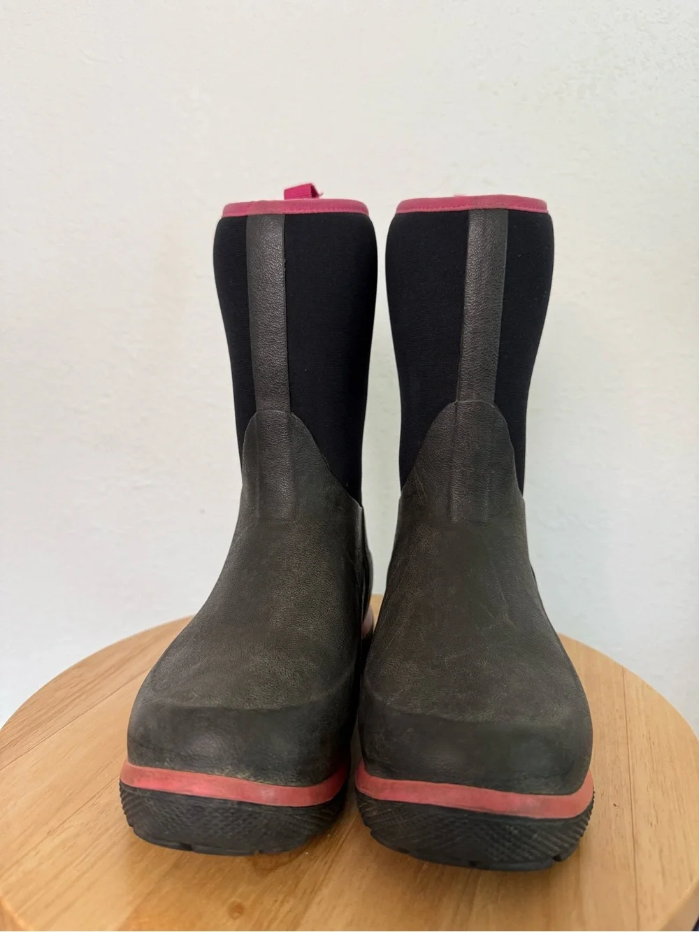 The Original Muck Boot Co. Kids' Black and Pink Waterproof Boots Element Rubber